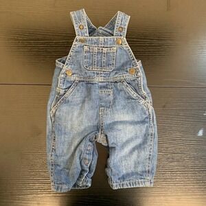 The Children's Place Lined Denim Overalls Baby 0-3 Months